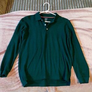 Kids XL (14/16) Green Long Sleeve French Toast Polo Shirt